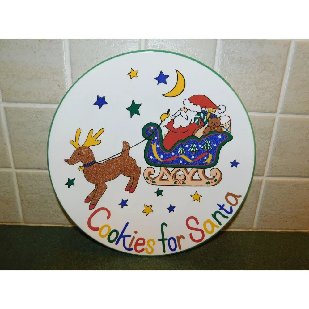 Mikasa vintage Cookies for Santa Christmas Plate